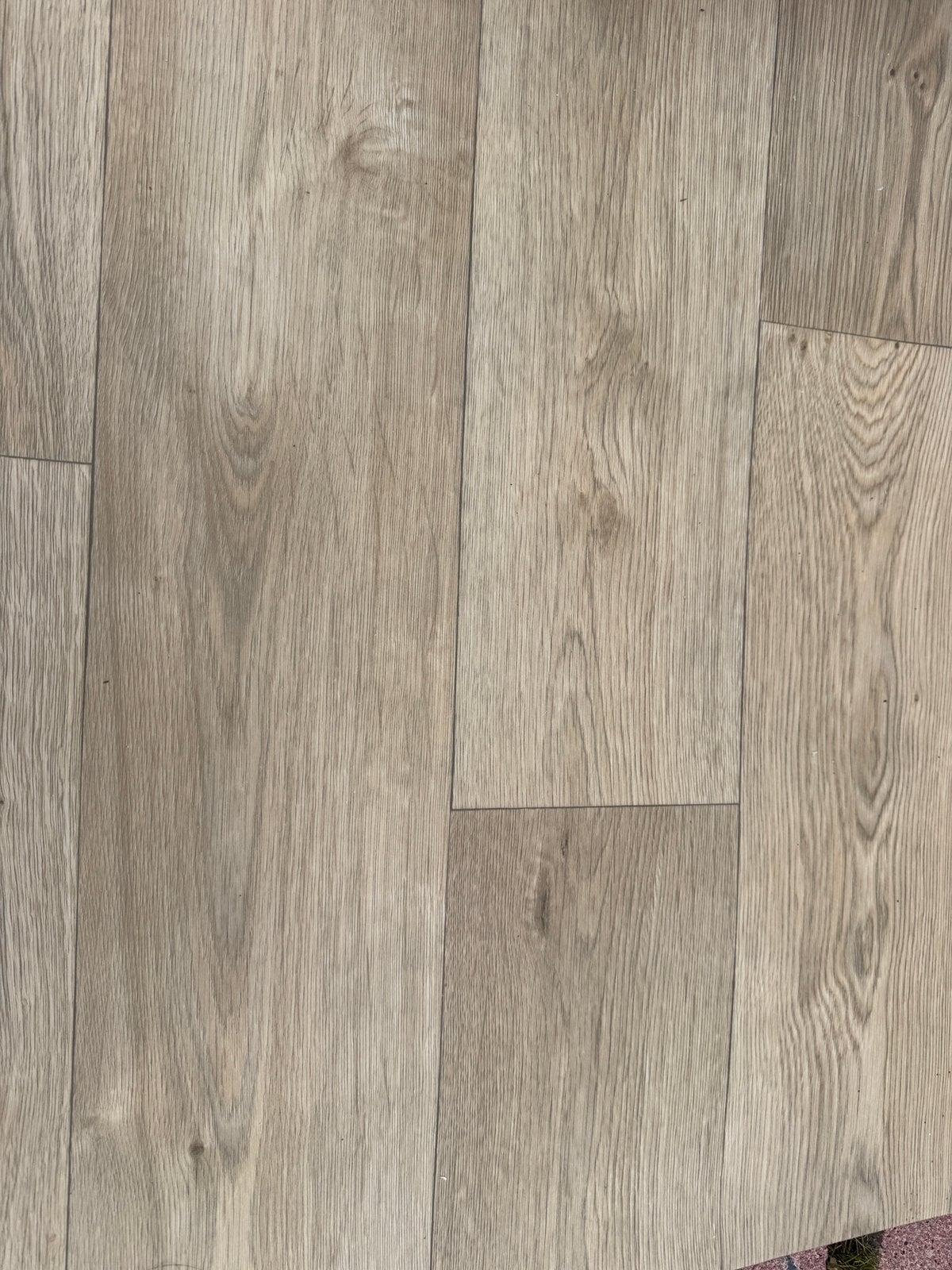 Vanyl met houtllook bruin / grijs, Ophalen, 50 tot 150 cm, Zo goed als nieuw, 10 m² of meer