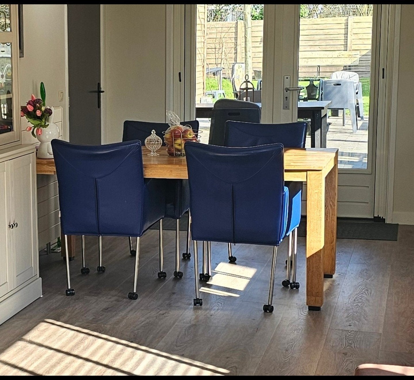 Tegen elk aannemelijk bod: Bert Plantagie stoelen, Ophalen, Gebruikt, Blauw, Vier