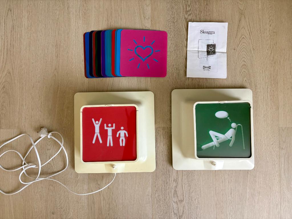 Wandlampen Skugga IKEA vintage, Ophalen of Verzenden, Gebruikt, Kunststof