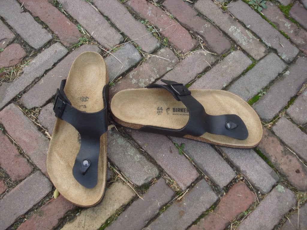 GRATIS VERZENDEN NIEUWE ZWARTE RAMSES BIRKENSTOCKS 44, Slippers, Verzenden, Zwart, Nieuw