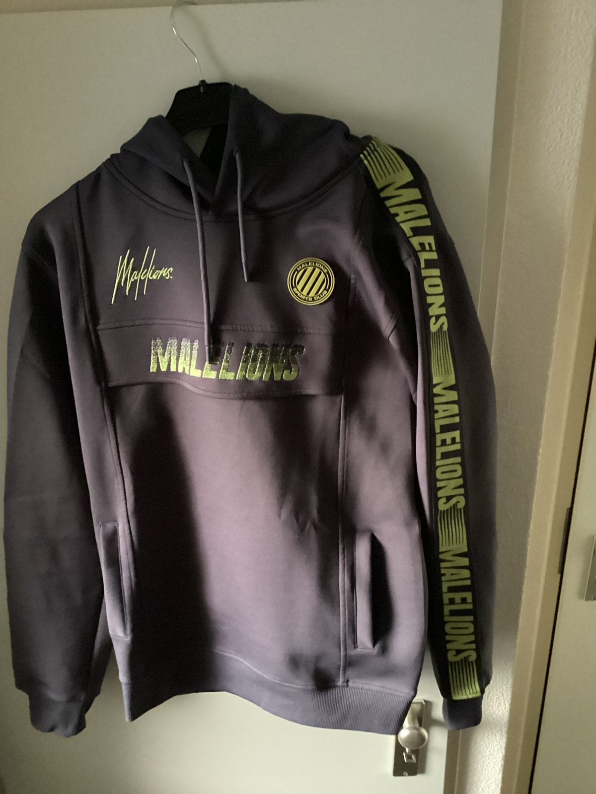 Malelions Sport Trainingspak - Hoodie & Broek, Kleding | Heren, Ophalen of Verzenden, Zo goed als nieuw