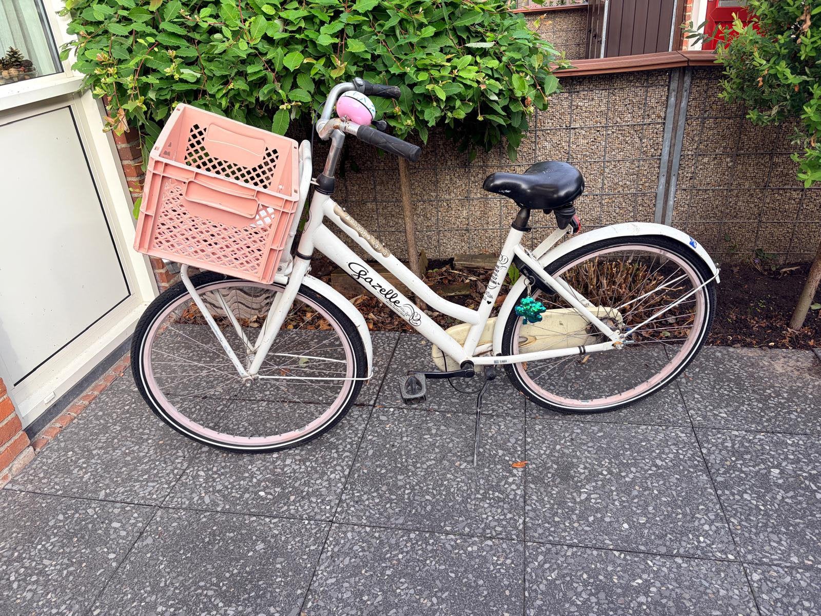 Meisjesfiets 22 inch Gazelle, Fietsen en Brommers, Fietsen | Meisjes, Ophalen of Verzenden, Gebruikt, Terugtraprem, 22 inch