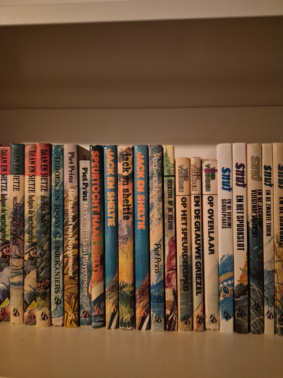 Collectie jeugdboeken: Piet Prins, Jack en Sheltie, Snuf, Ophalen of Verzenden, Gelezen, Piet Prins, Fictie algemeen