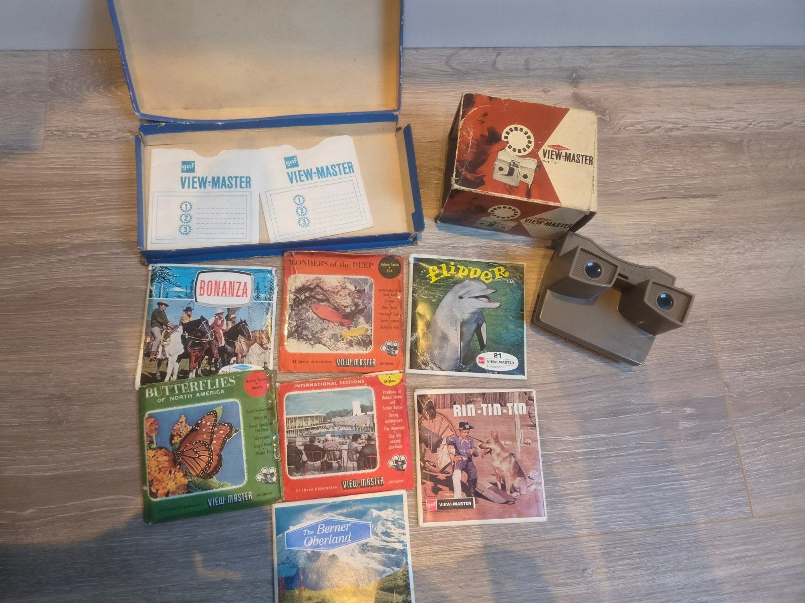 Vintage View-Master met 7 schijven en originele doos, Verzamelen, Ophalen of Verzenden, Gebruikt