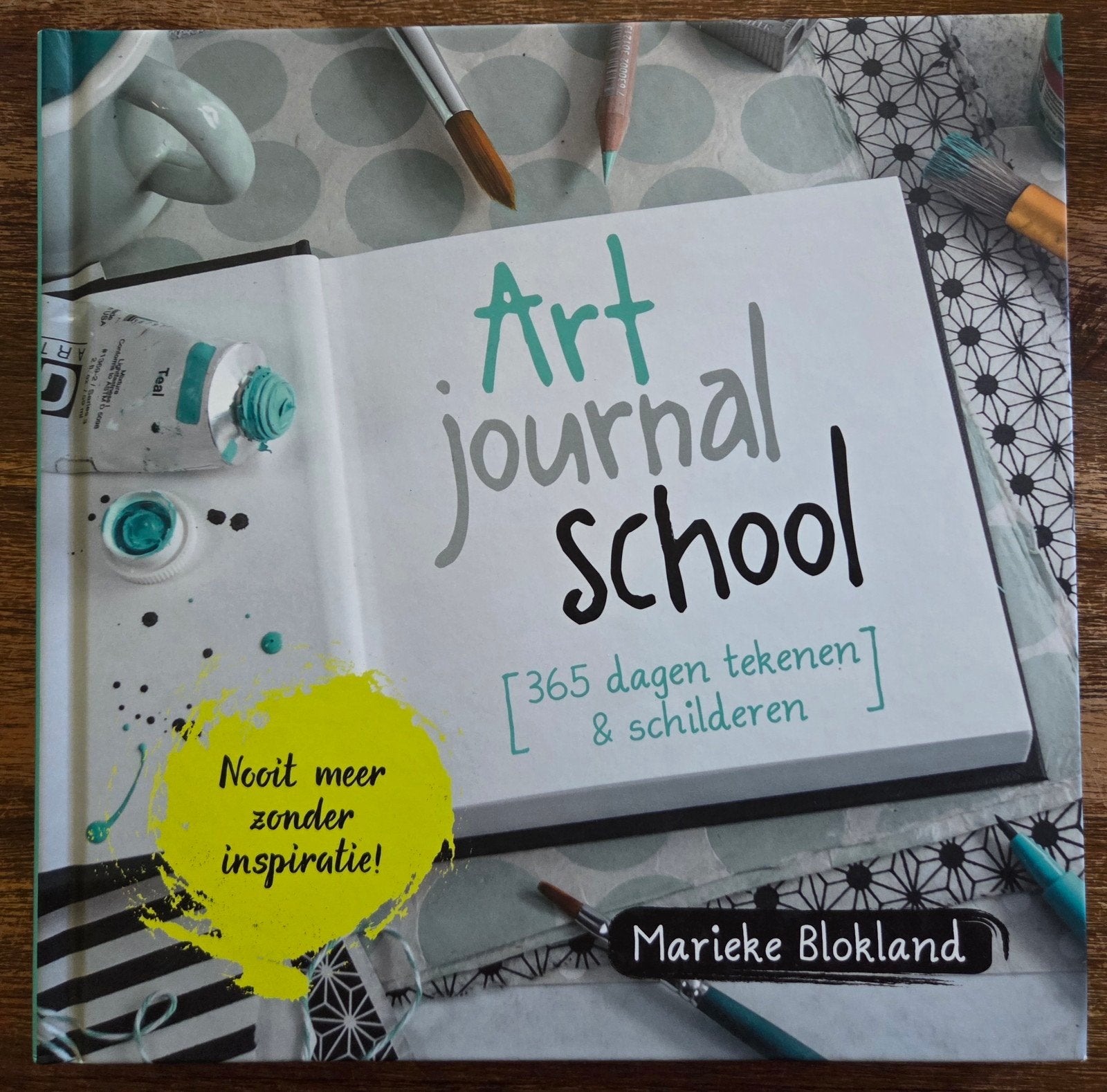 Art Journal School - Marieke Blokland, Verzenden, Zo goed als nieuw, Tekenen en Schilderen, Marieke Blokland