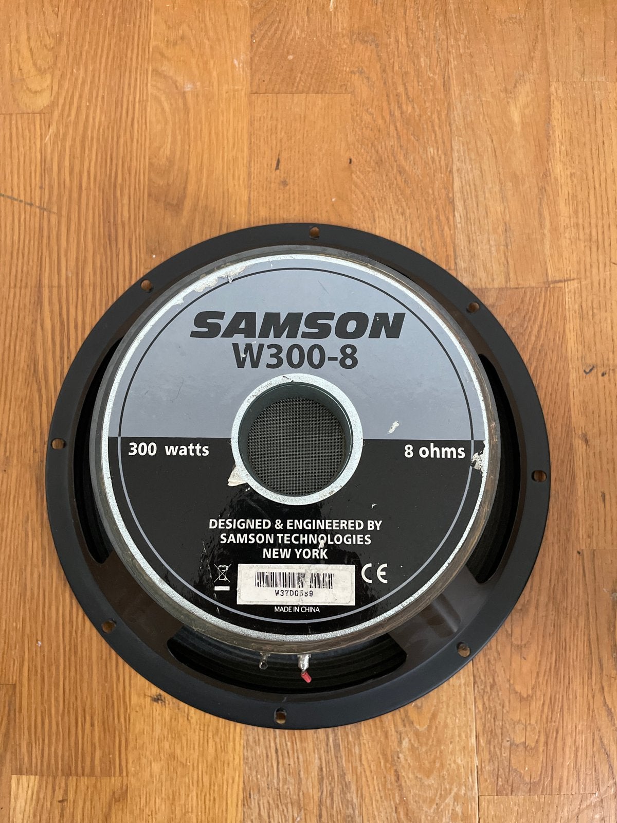 Samson W300-8 Woofer - 300 Watt, 8 Ohm. Getest en OK, Gebruikt, Overige typen, Ophalen of Verzenden, 150 watt of meer