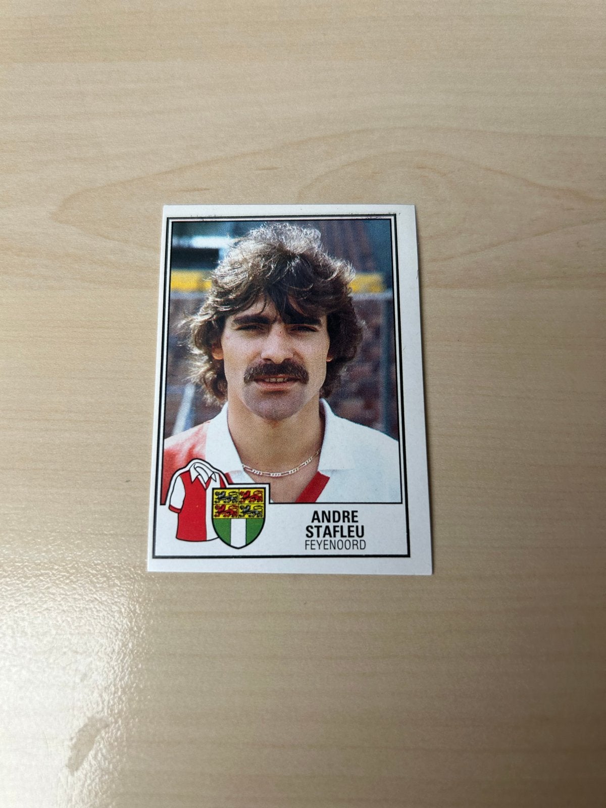Panini Voetbal 85 Plaatje Andre Stafleu Feyenoord, Ophalen of Verzenden, Zo goed als nieuw, Sticker