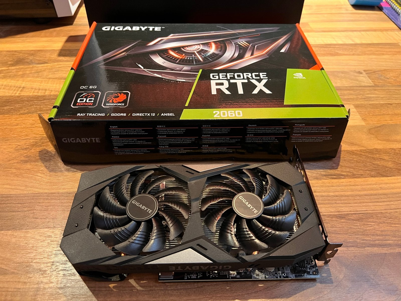 Gigabyte GeForce RTX 2060 OC 6G Videokaart, Computers en Software, PCI-Express 3, HDMI, GDDR6, Ophalen of Verzenden