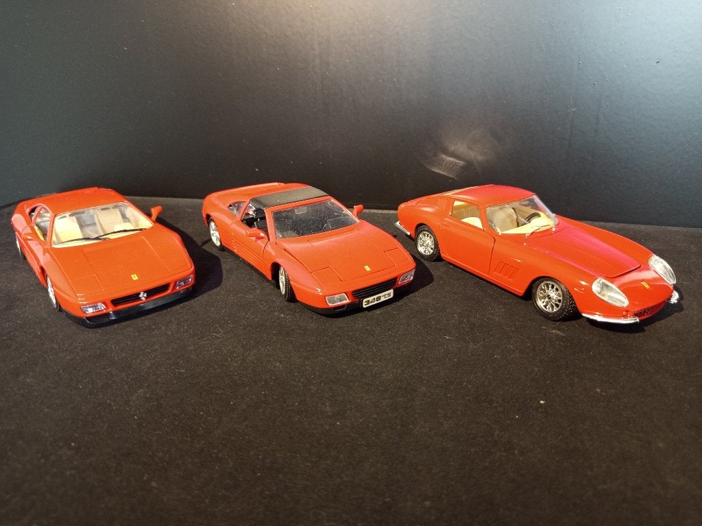 Set van 3 Ferrari modelauto's, Ophalen of Verzenden, Zo goed als nieuw, Auto, Bburago