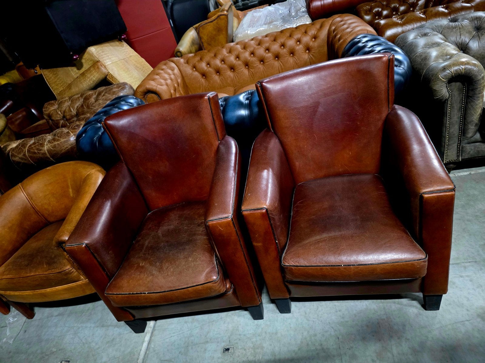 2 klassieke Engelse stijl fauteuils + BEZORGING GRATIS, Gebruikt, Onbekend, Ophalen of Verzenden, Onbekend