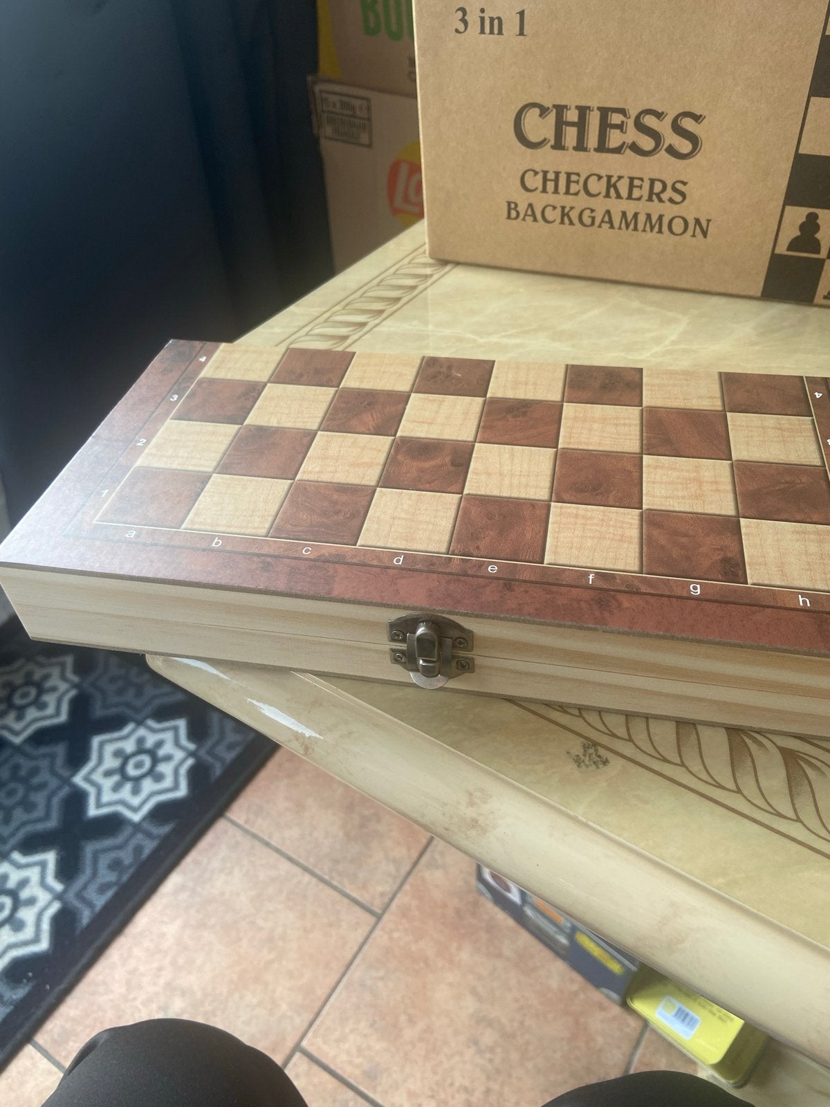 3-in-1 Schaak-, Dam- en Backgammonspel - Nieuw, Een of twee spelers, Ophalen of Verzenden, Nieuw, Reisspel