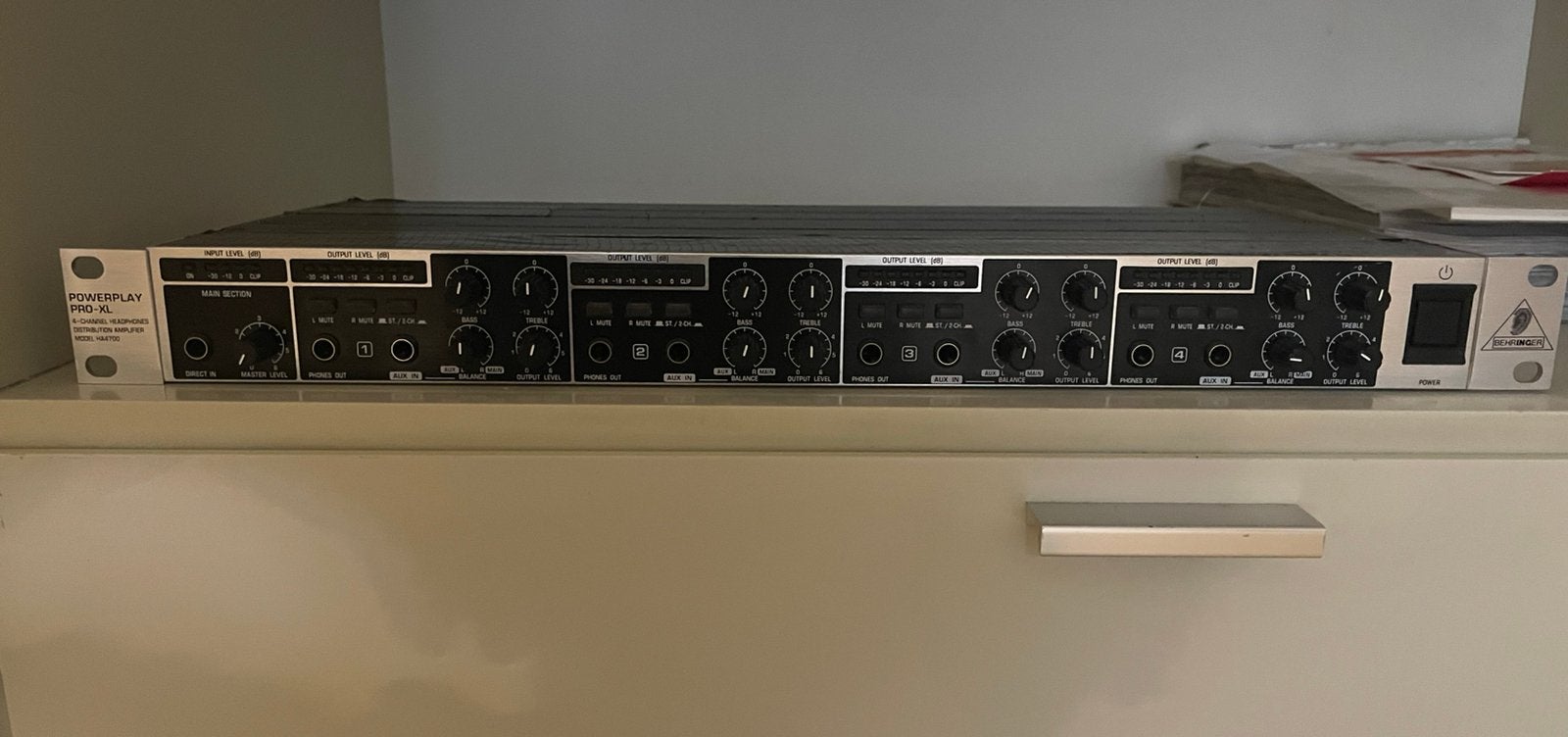 Te koop: Behringer Powerplay PRO-XL HA4700 koptel versterker, Verzenden, Gebruikt