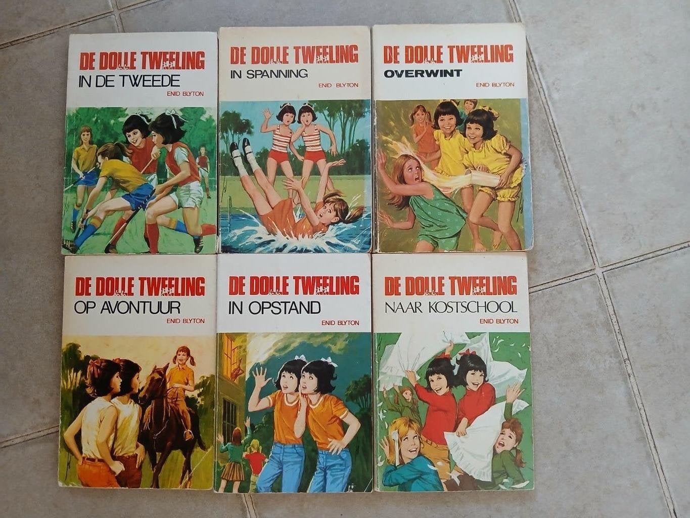 Enid Blyton - Complete serie van De dolle tweeling, Ophalen of Verzenden, Zo goed als nieuw, Enid Blyton
