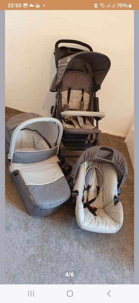 Kinderwagen 3-in-1 set, slechts 6 maanden gebruikt, Kinderen en Baby's, Kinderwagens en Combinaties, Met autostoeltje, Zo goed als nieuw