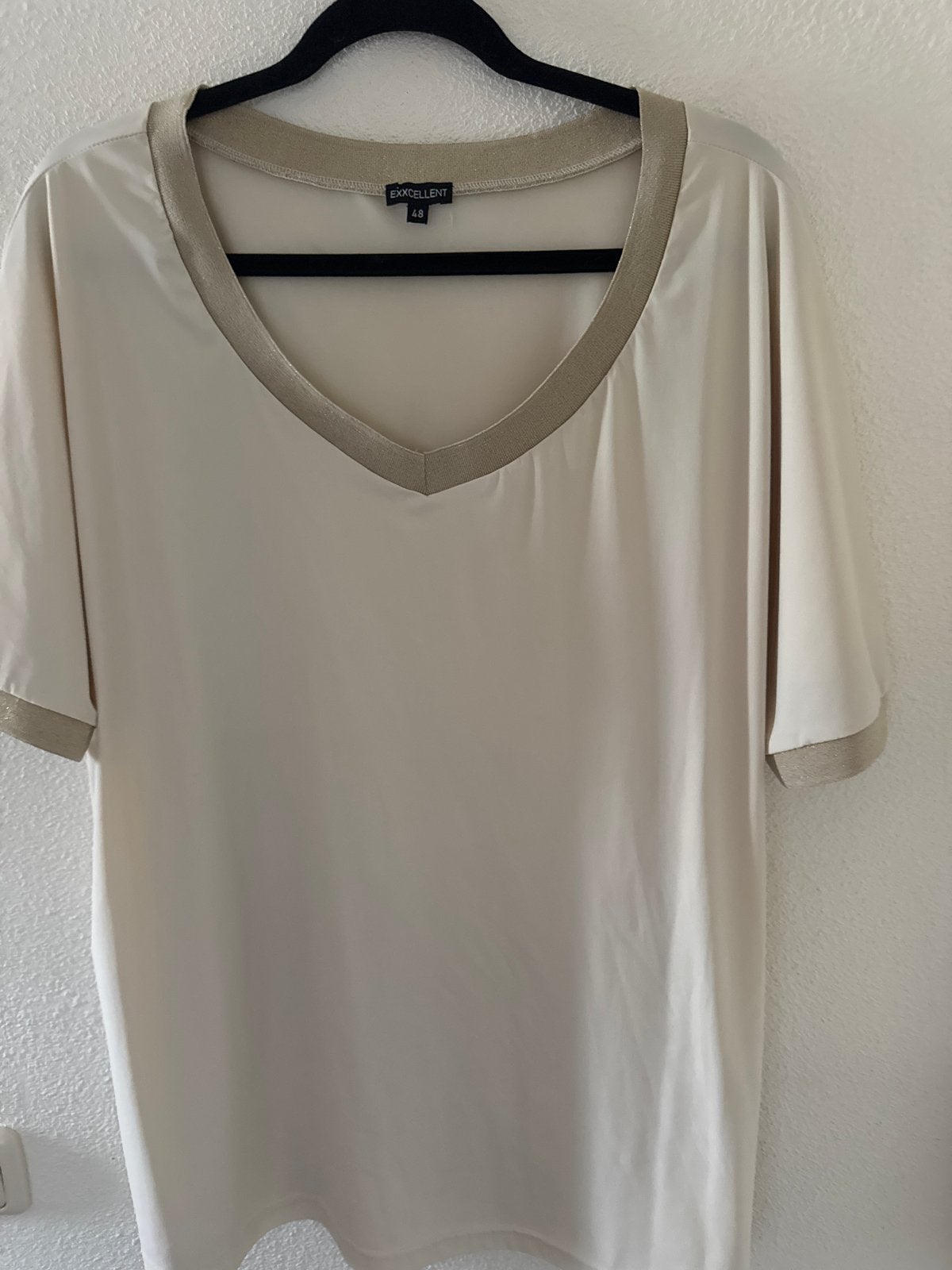 Exxcellent Travelstof Tuniek/Jurk Maat 48, Kleding | Dames, Beige, Maat 46/48 (XL) of groter, Ophalen of Verzenden, Zo goed als nieuw