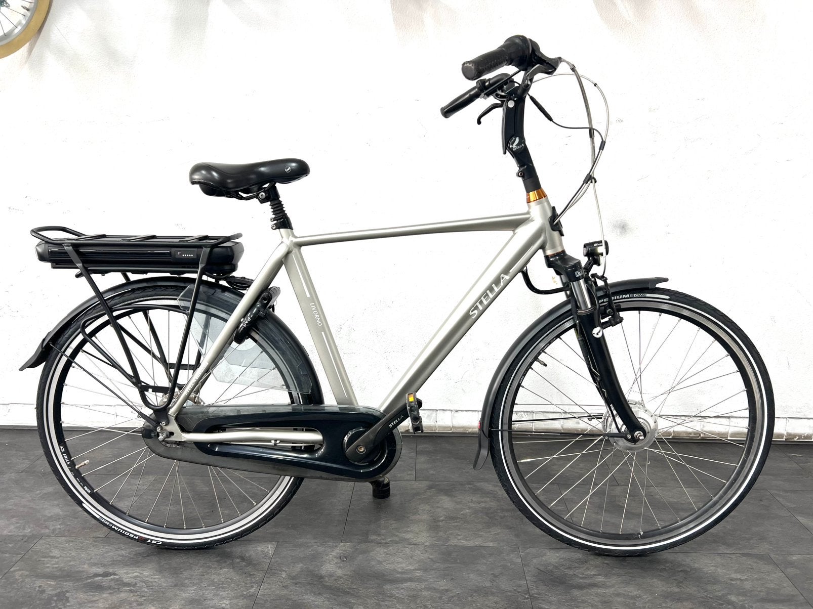 Stella Livorno Elektrische Heren Fiets (met nieuw accu), Fietsen en Brommers, Fietsen | Heren | Herenfietsen, Zo goed als nieuw