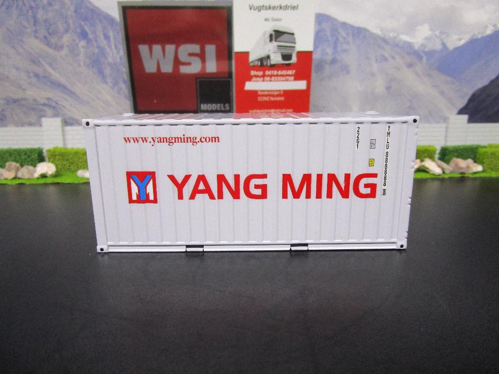 Wsi Premium Line 04-2086 , Yang Ming 20FT Container, Ophalen, Nieuw, Bus of Vrachtwagen, Wsi