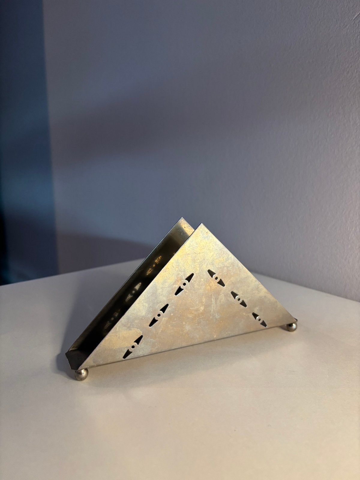 Vintage verzilverde servethouder, *, ^, Verzenden, *