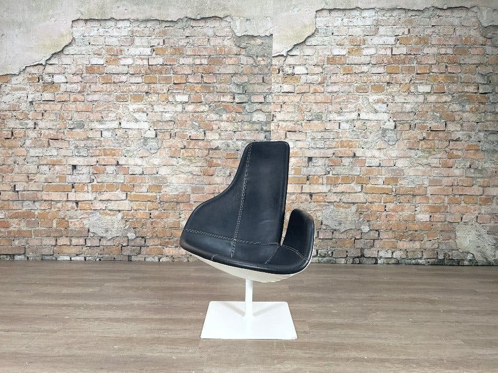 Moroso Fjord set - fauteuil + poef bij TheReSales, Huis en Inrichting, Ophalen, Design, 75 tot 100 cm, Zo goed als nieuw