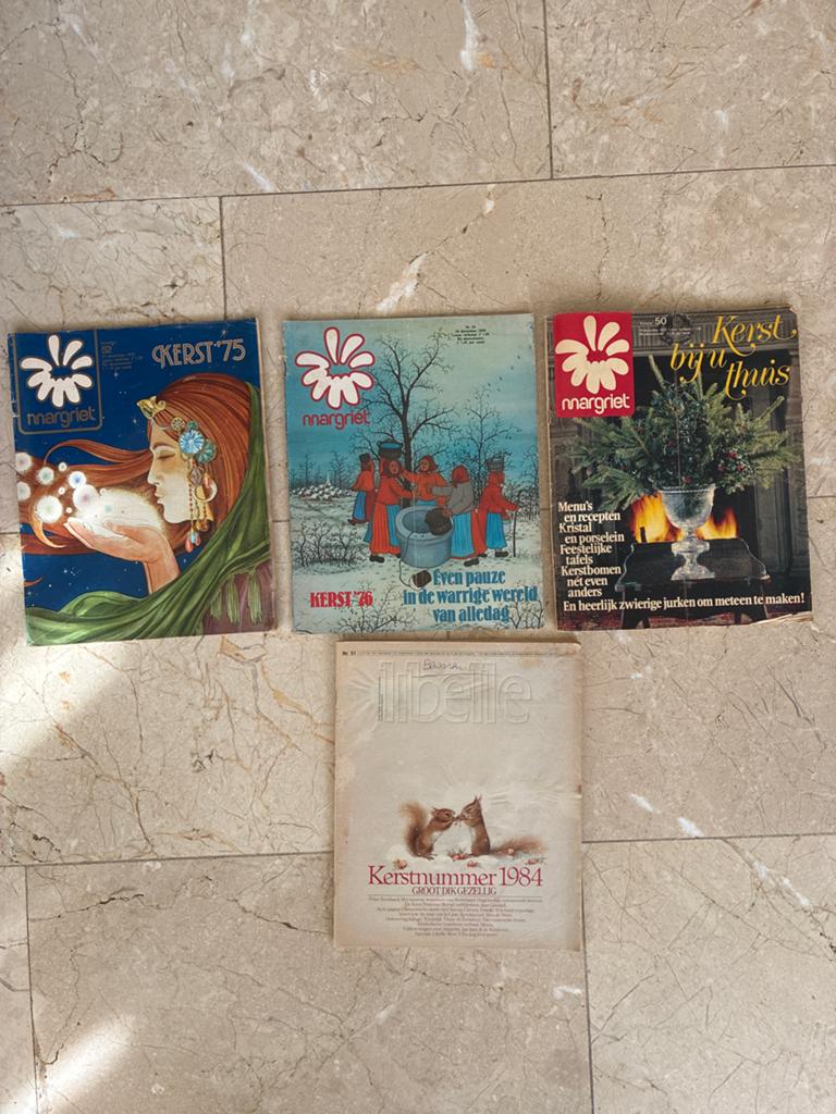Margriet & Libelle Kerstnummers: Nostalgische Collectie, Boeken, Tijdschriften en Kranten, Gelezen, Damesbladen, Ophalen of Verzenden
