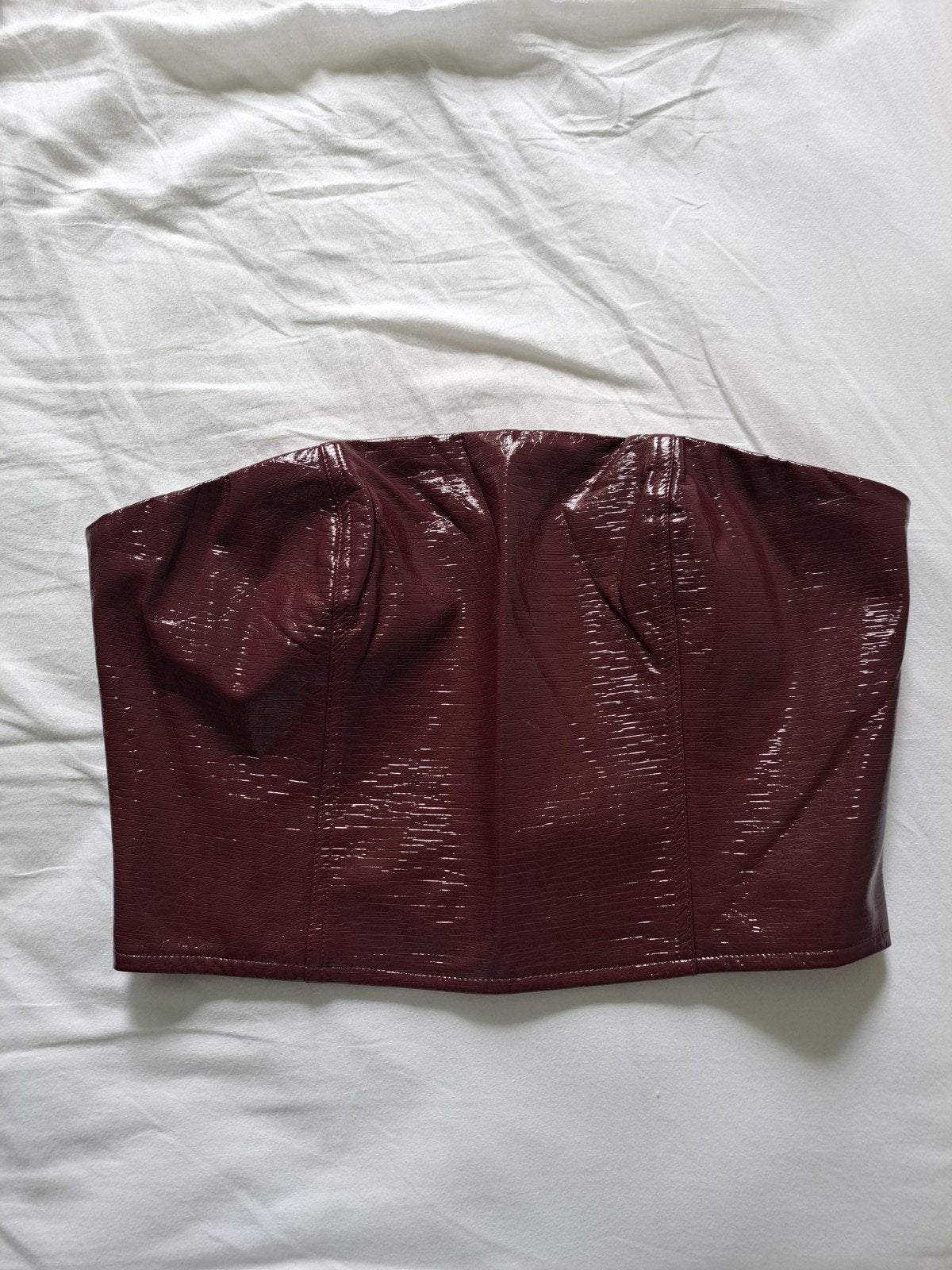 Club République bordeauxrode laklook bandeau top M, Maat 38/40 (M), Nieuw, Ophalen of Verzenden, Club République