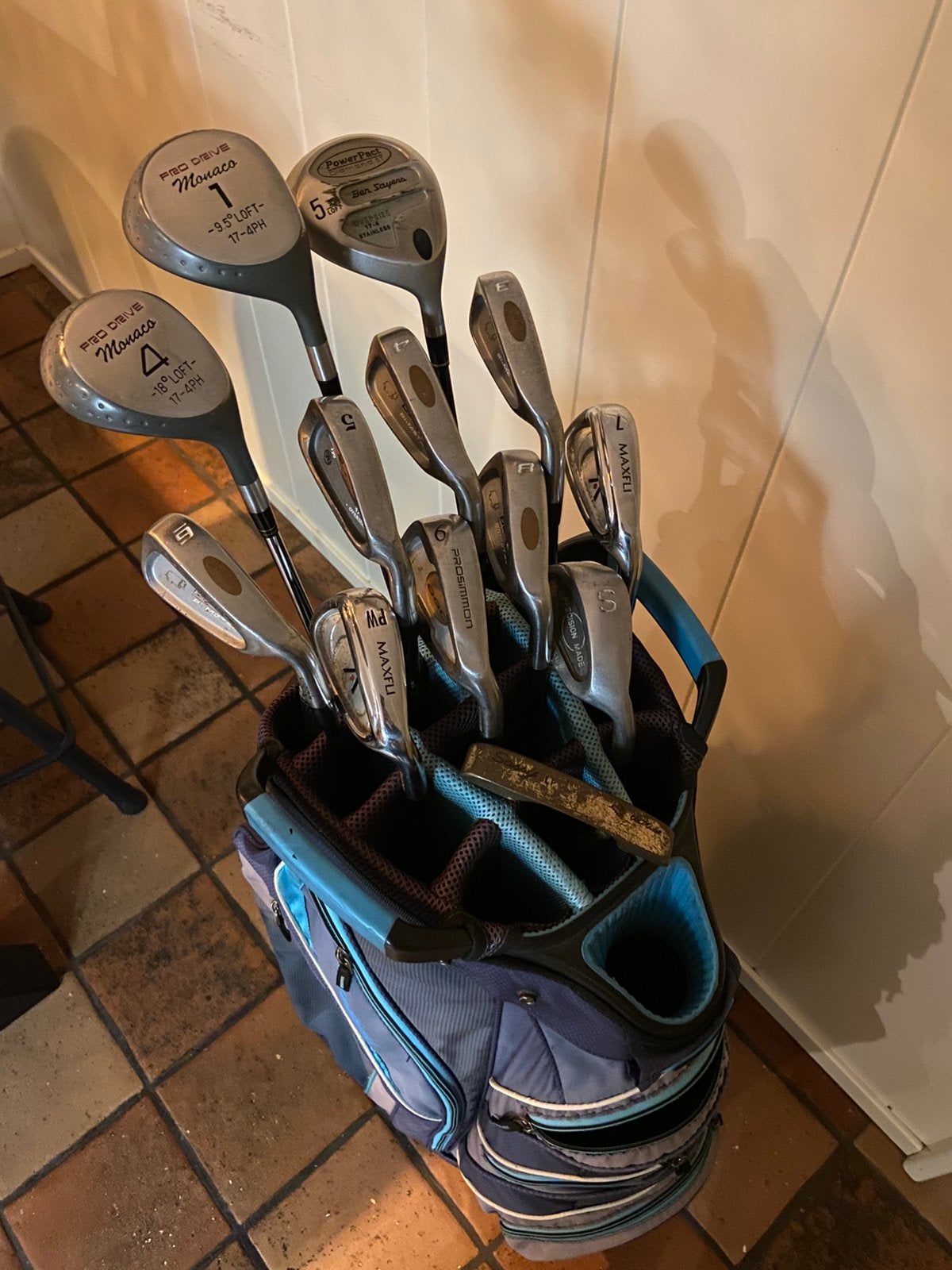 Complete 13-delige golfset + Bag Boy tas, Ophalen of Verzenden, Zo goed als nieuw, Set