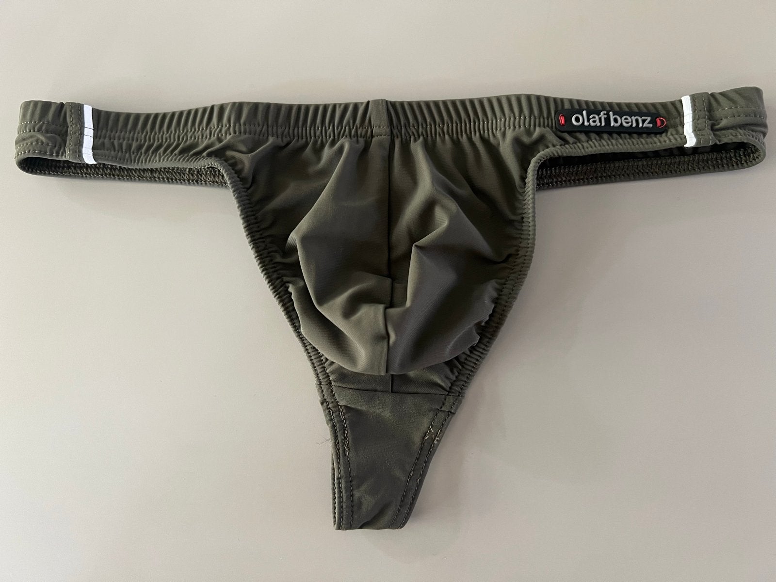 Nieuwe Olaf Benz zwemstring BLU1200 Sunstring olive maat M, Kleding | Heren, Verzenden, Groen