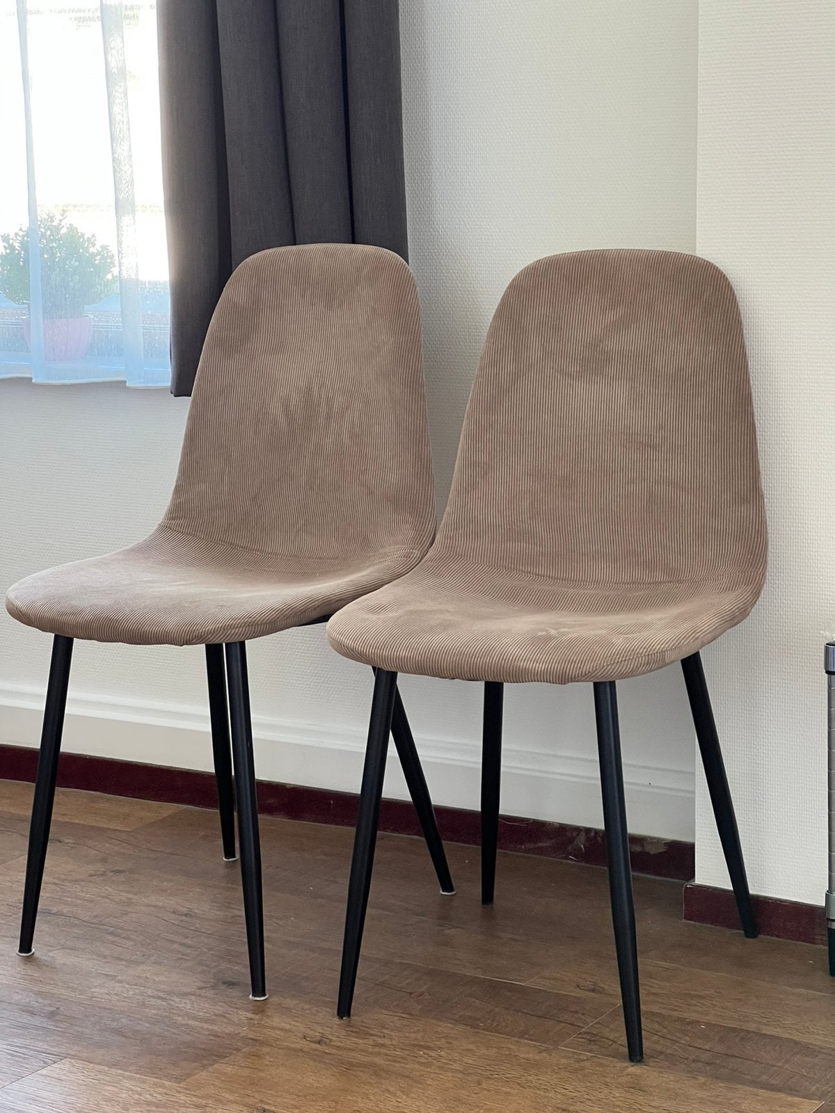 2 x Rib stoelen, Huis en Inrichting, Stoelen, Ophalen, Zo goed als nieuw, Overige kleuren, Twee