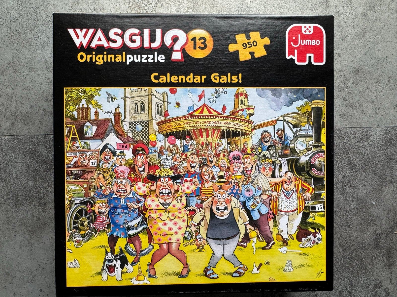Wasgij Originalpuzzel 13 - Calendar Gals! 950 stukjes, Ophalen of Verzenden, 500 t/m 1500 stukjes, Gebruikt, Legpuzzel