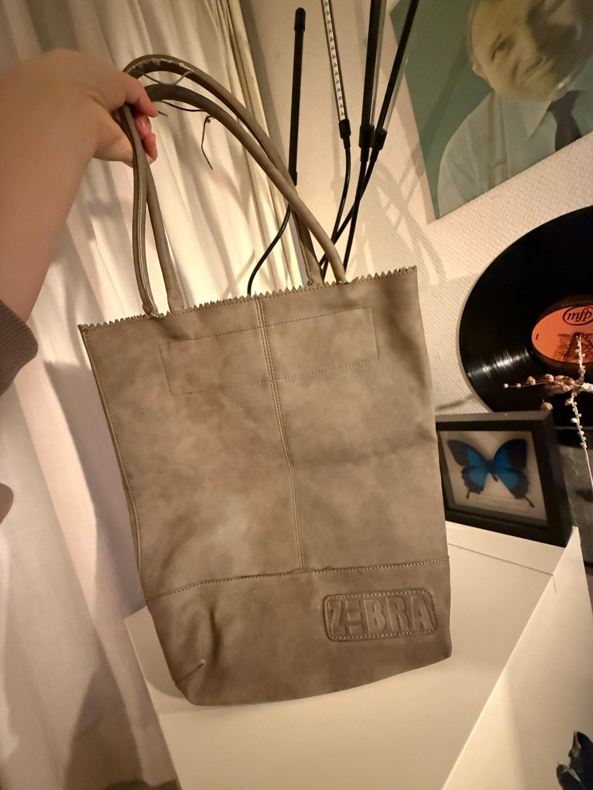 Zebra Shopper - Gebruikt, Ophalen of Verzenden, Gebruikt, Beige, Shopper