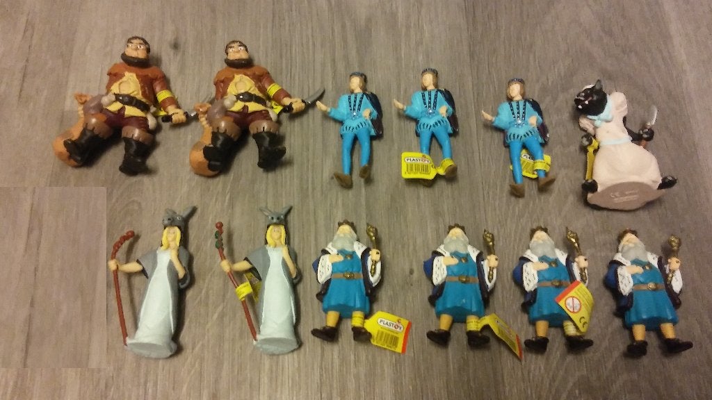 Er was eens draak en eenhoorn Plastoy pvc figuren, Verzenden, Zo goed als nieuw