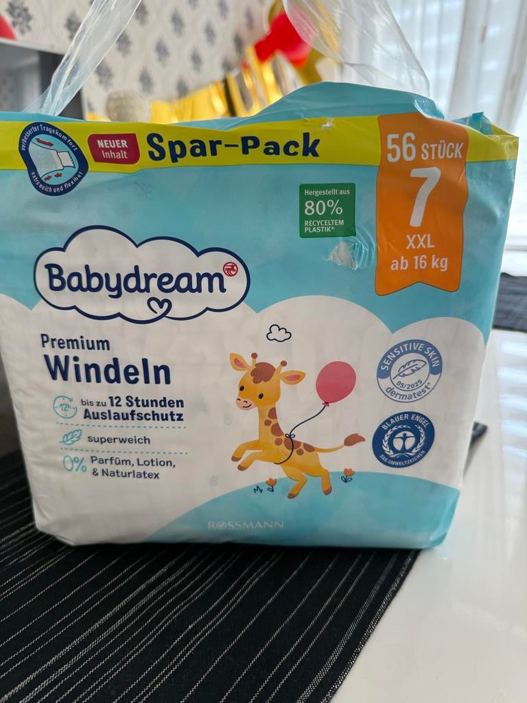 Babydream Premium Luiers Maat 7 XXL (16+ kg) - Spar-Pack, Ophalen of Verzenden, Nieuw