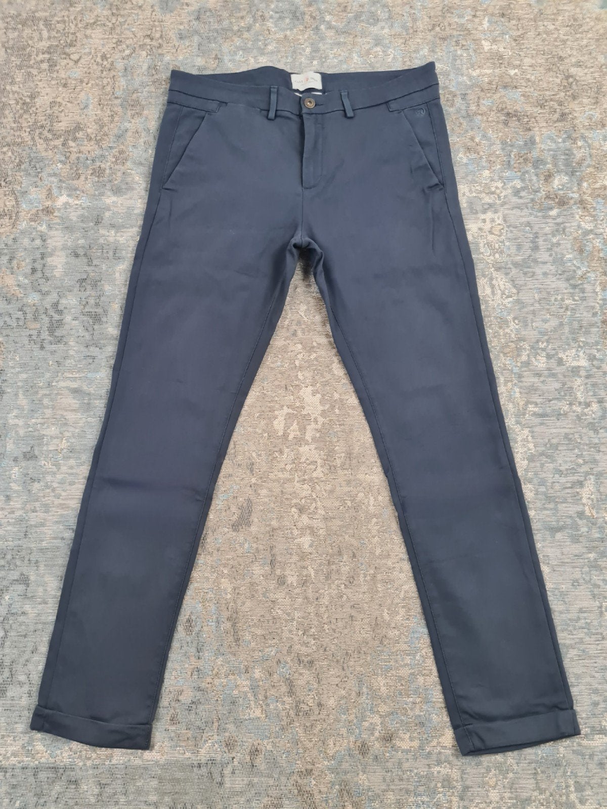Cast Iron RISER Chino W34 L32 Slim STRETCH Bronno3432 Blauw, Maat 52/54 (L), New Yorkstraat 50, 1175 RD Lijnden, https://www.justbrands.nl/klantenservice