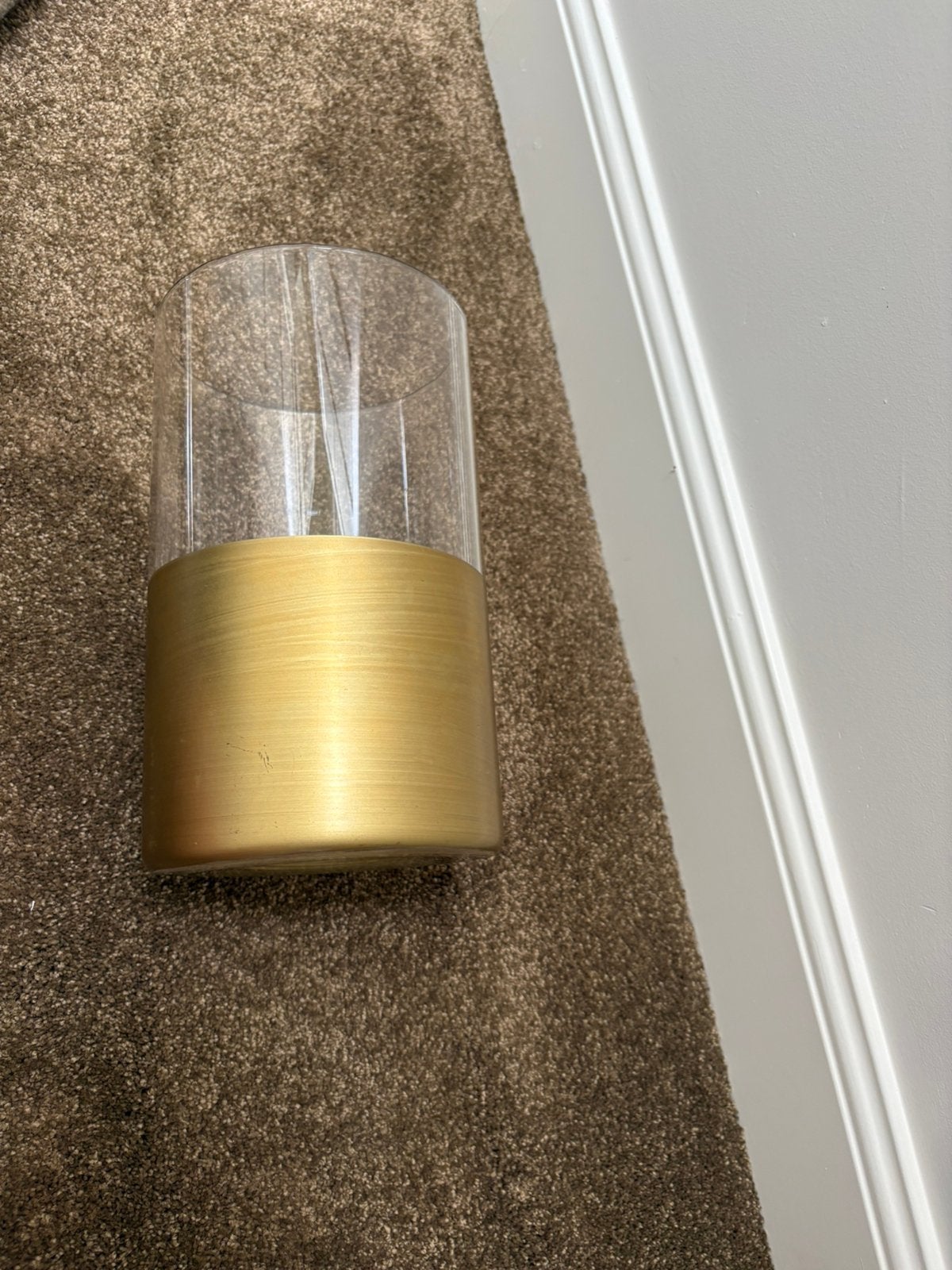 Vaas goud glas Karwei, Ophalen of Verzenden, Zo goed als nieuw, Overige materialen