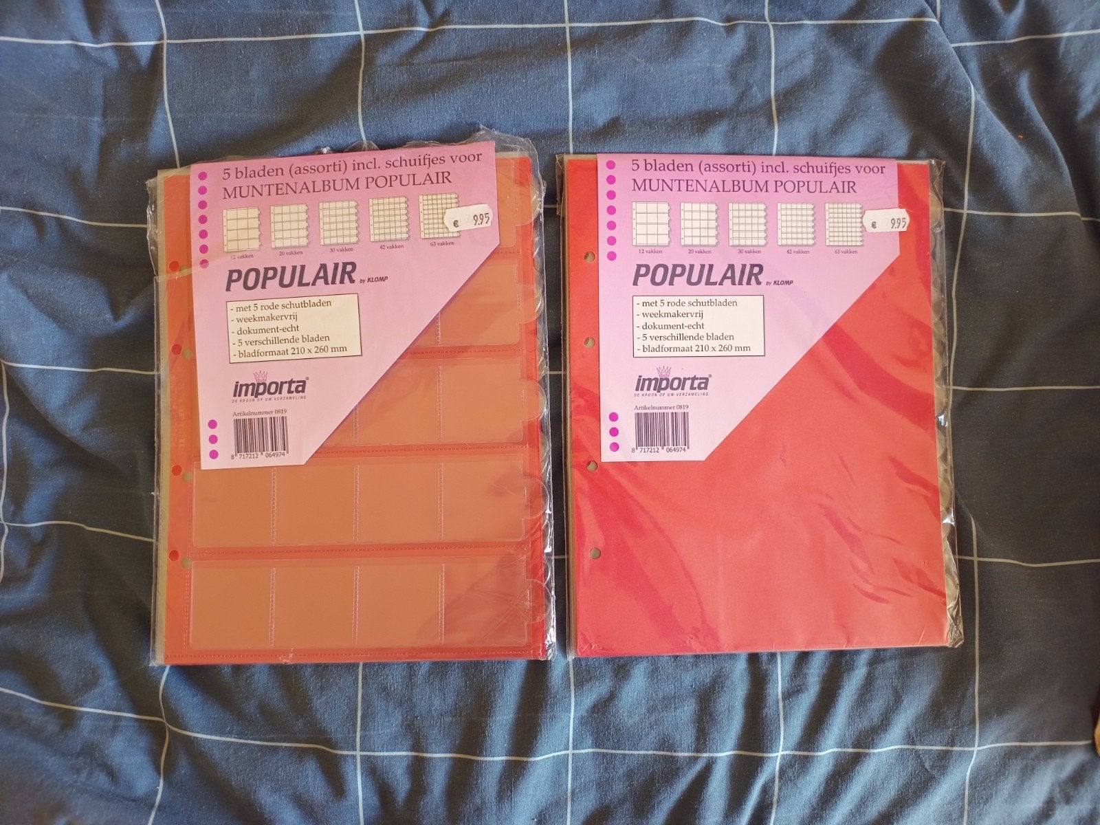 2x munten bladen assorti Importa, Postzegels en Munten, Munten en Bankbiljetten | Toebehoren, Ophalen of Verzenden, Overige typen