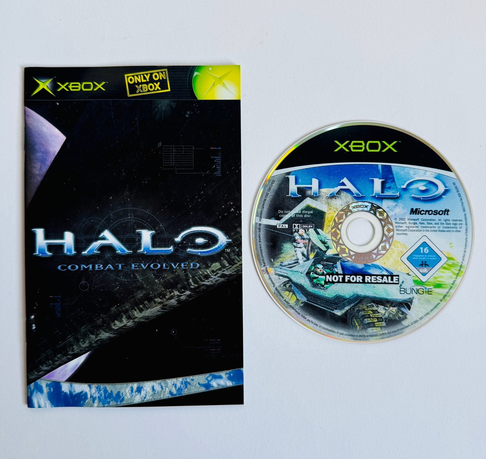 Halo Combat Evolved – Xbox Original - disc & boekje only, Shooter, Ophalen of Verzenden, Zo goed als nieuw, 3 spelers of meer