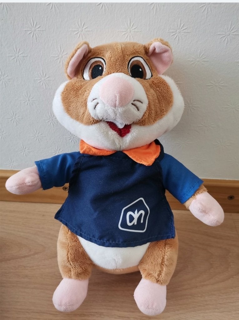 Knuffel AH hamster, Kinderen en Baby's, Speelgoed | Knuffels en Pluche, Ophalen, Gebruikt, Overige typen