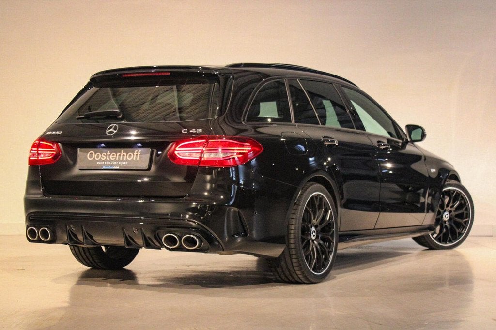 Mercedes C-klasse Estate AMG 43 4MATIC PANO|SPORTUITL|BURM, Auto's, Mercedes-Benz, 390 pk, 4 stoelen, 10 km/l, Vierwielaandrijving
