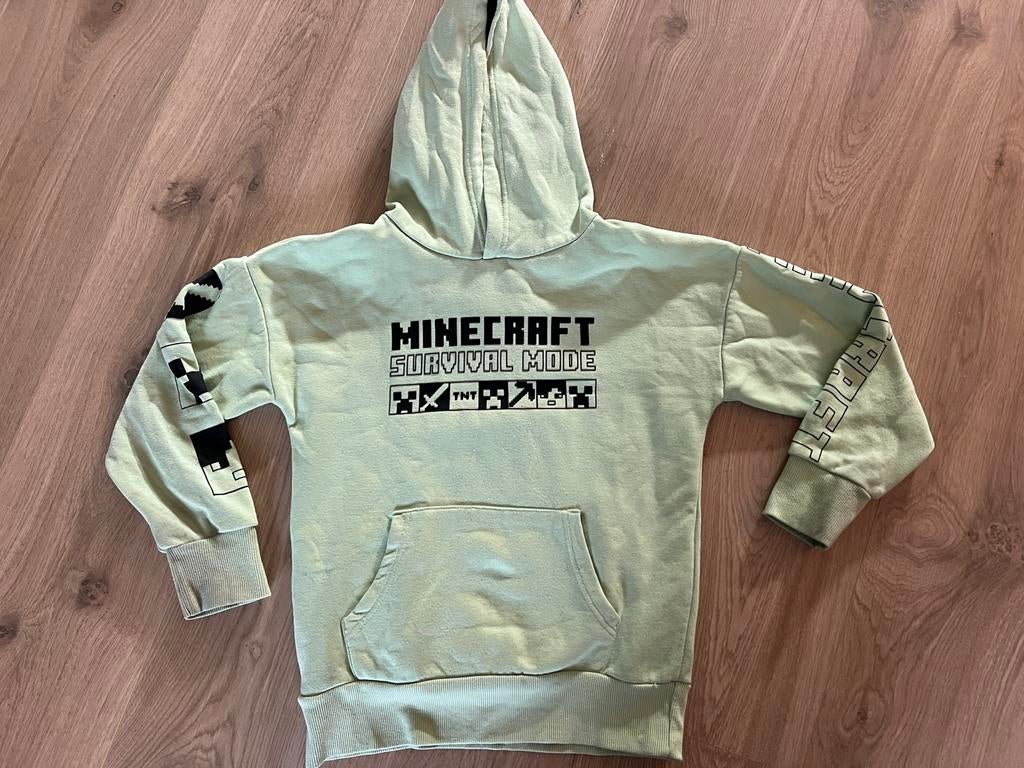 Minecraft trui groen maat 140, Ophalen of Verzenden, Zo goed als nieuw
