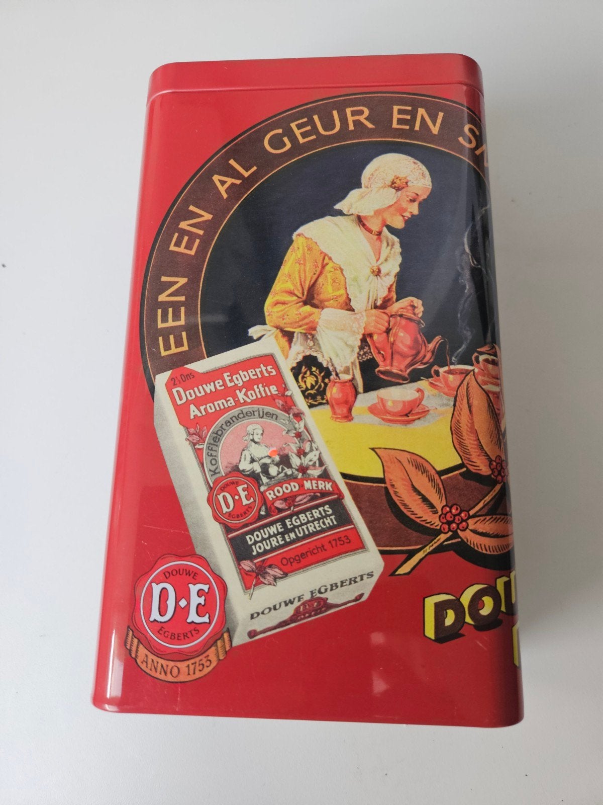 Douwe egberts blik, Verzamelen, Blikken, Ophalen of Verzenden, Zo goed als nieuw, Koffie, Douwe Egberts