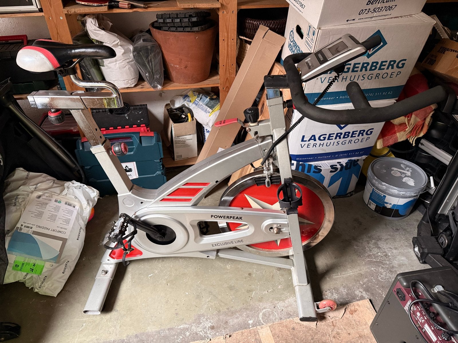 Powerpeak Exclusive Line Spinningfiets, Sport en Fitness, Ophalen, Gebruikt, Spinningfiets, Metaal