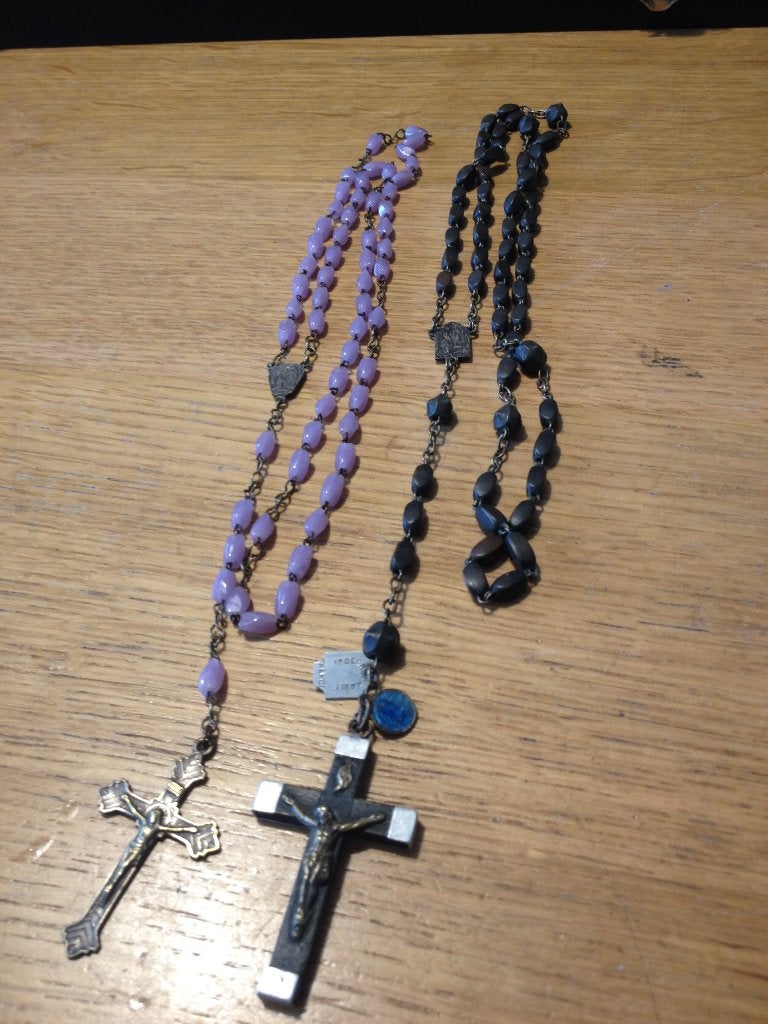 2 antieke rozenkransen, Antiek en Kunst, Verzenden