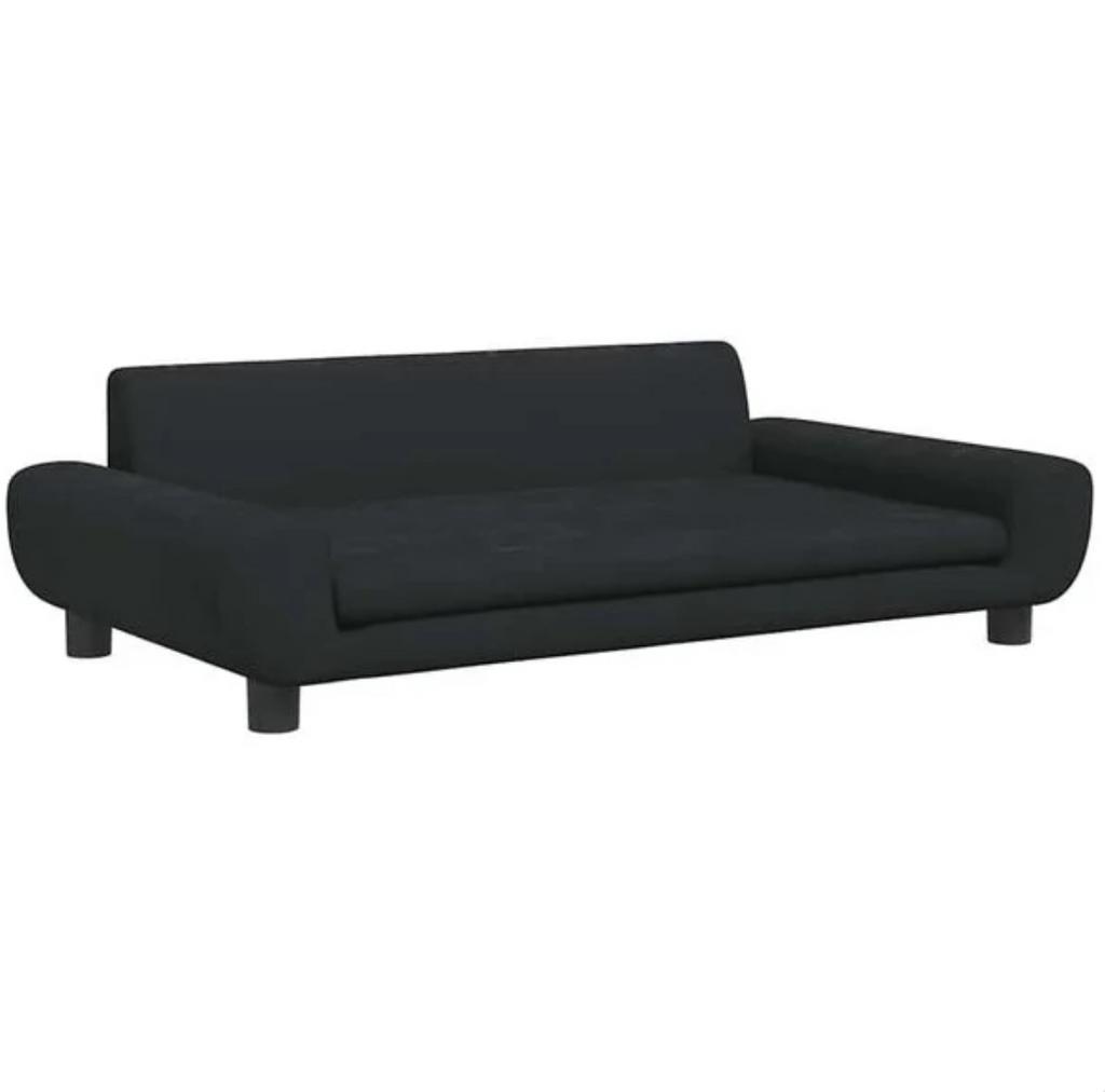 Hondenmand 100x54x33 cm fluweel zwart, Ophalen, Nieuw