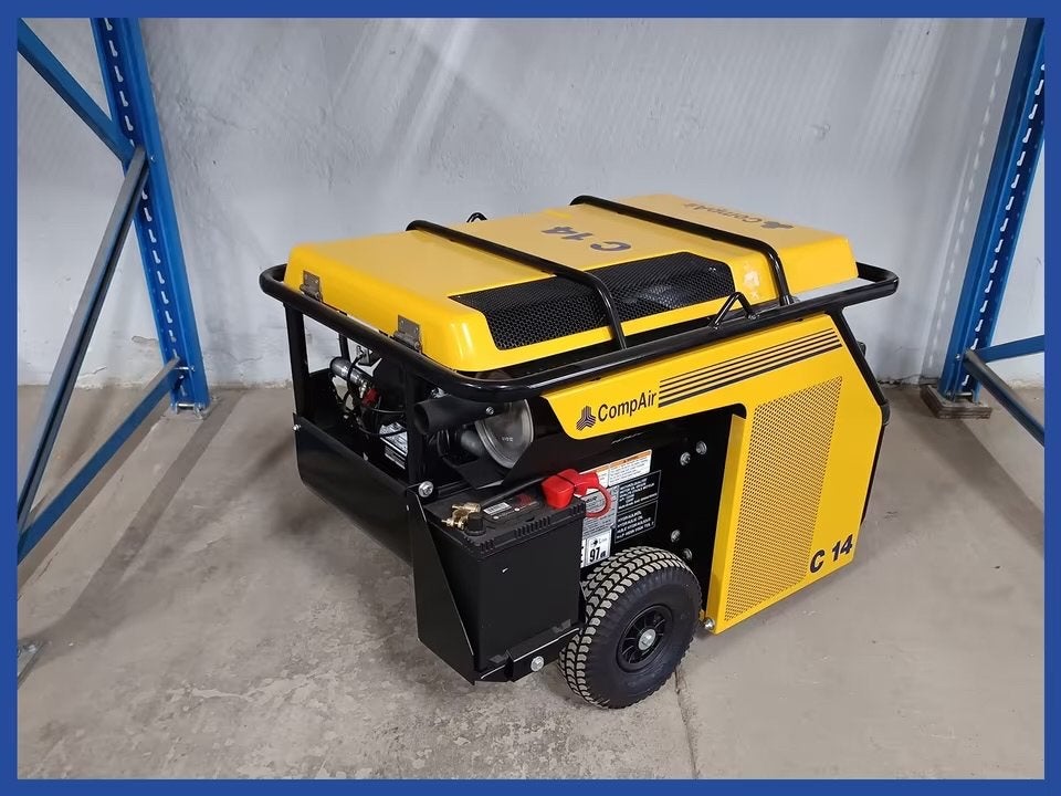 CompAir C14 Mobiele Lucht Compressor, 6 tot 10 bar, Zo goed als nieuw, Geluidgedempt, Minder dan 25 liter