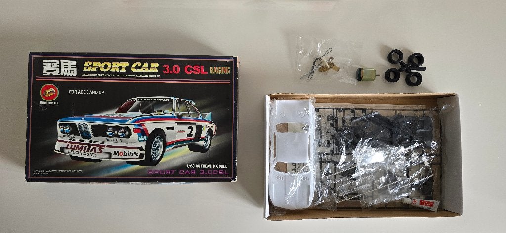 Uniek HR Nitto Kagaku BMW 3.0 CSL Racing 1:28 motor kit OVP, Ophalen of Verzenden, Nieuw, Motor, Overige merken