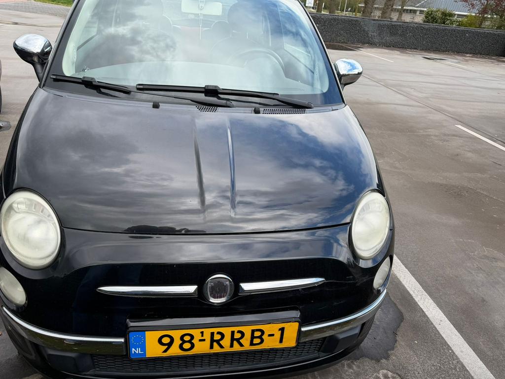 Fiat 500 1.2 C 2009 Zwart, Auto's, Fiat, Particulier, Benzine, B, Hatchback, Handgeschakeld, Geïmporteerd, Zwart, Voorwielaandrijving