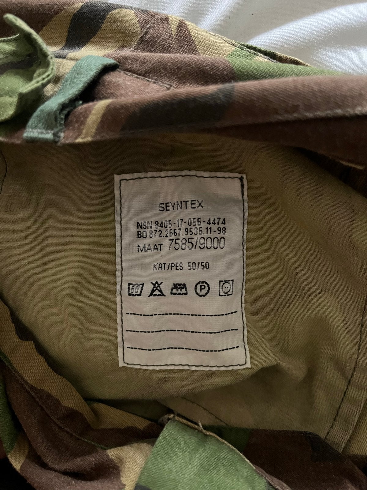 Camo broek Seyntex maat 50/50, Ophalen of Verzenden, Gedragen, Maat 48/50 (M), Meerkleurig