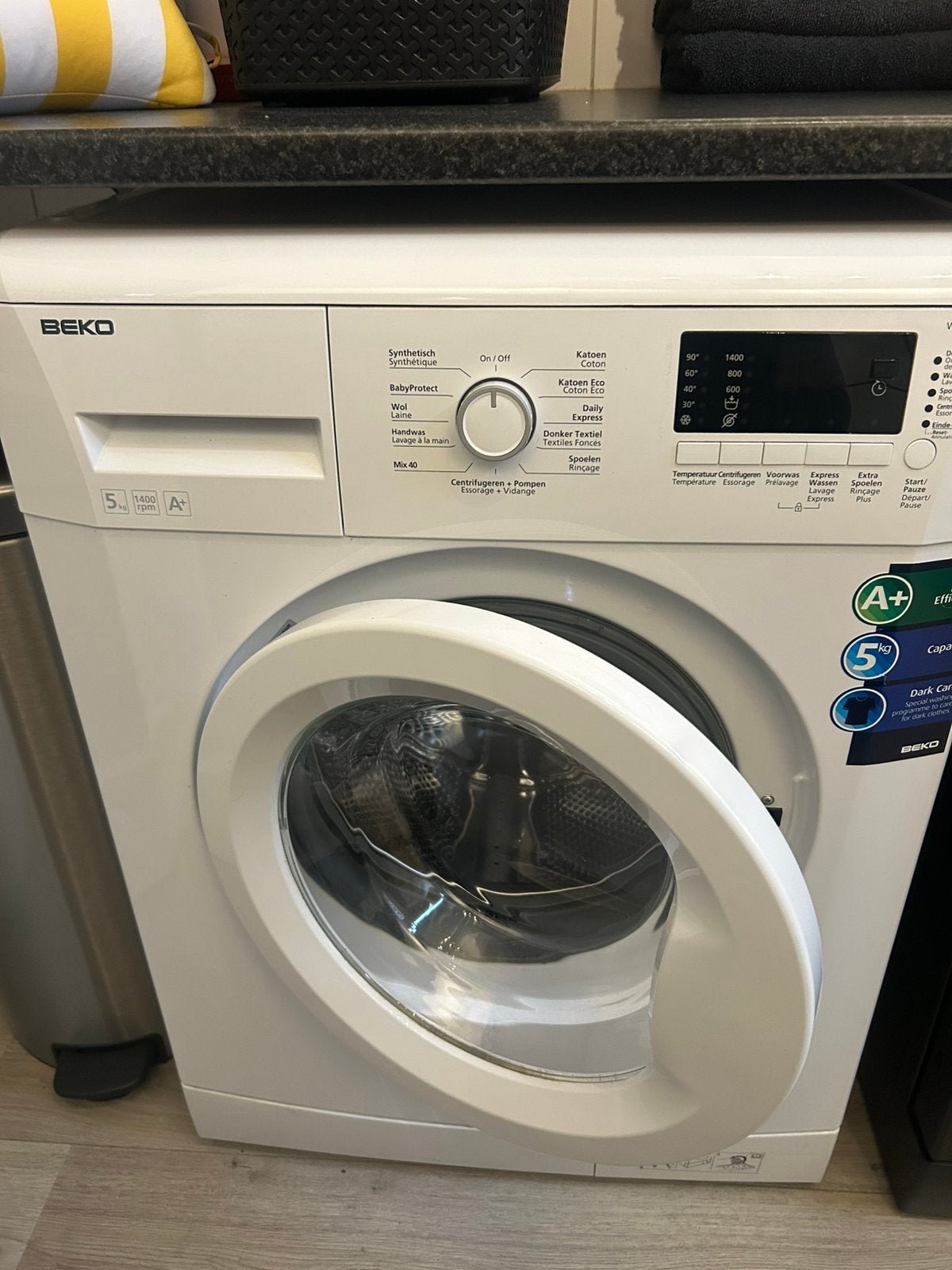 beko wmb 51431 wasmachine, Ophalen, 1200 tot 1600 toeren, Gebruikt, 4 tot 6 kg