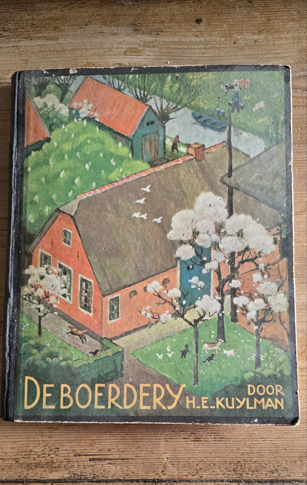 Plaatjesalbum Verkade boek De Boerdery H.E. Kuylman, Ophalen of Verzenden
