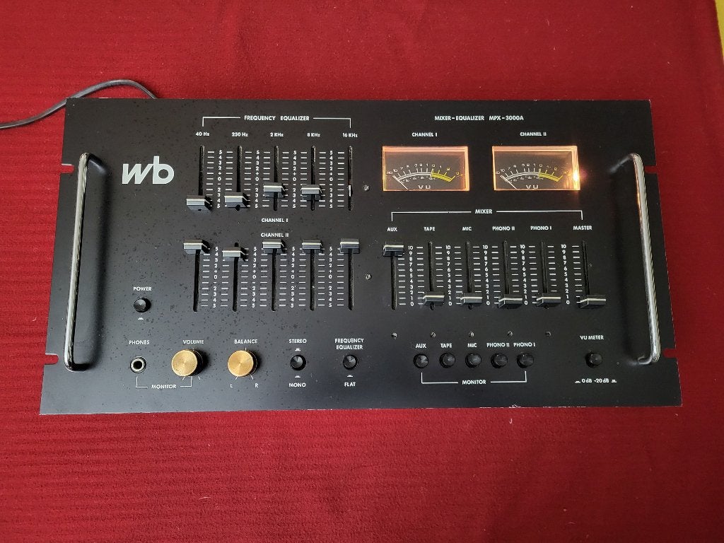 Vintage Mixer Equalizer WB MPX-3000A, Ophalen of Verzenden, Gebruikt, Audio